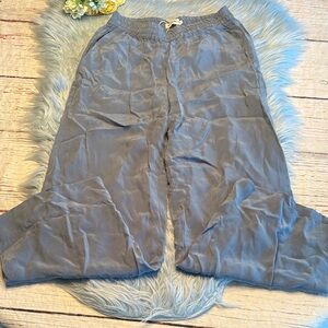 System Action Slate Blue Elastic Waist Pants sz S